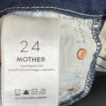 MOTHER The Looker High Waisted Ankle Fray Jeans Women’s 24 Blue Tongue And Chic Photo 9