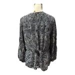 Ella Moss Blue Paisley Blouse Size S Photo 2