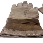 Saks 5th Avenue 90s SAKS FIFTH AVENUE Vintage Brown Leather Knit Gloves Photo 6