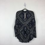 Free People NWT  Tunic Size Small Walking On a Dream Keyhole Cut Out Oversized Photo 3