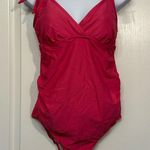 Isabel Maternity Maternity Isabel by Ingrid Pink V-Neck Tie Straps Swimsuit Small EUC #6795 Photo 1