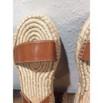 Urban Outfitters New Outfitter Espadrille Sandal Brown Leather Size 8 Womens Photo 4