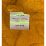 Posse 100% Linen Paperbag Shorts Women's XL Mustard Yellow Lightweight Old Money Photo 5