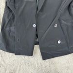 Omanti Silk Blazer Business Career Button Front Jacket Black Size 12 Photo 5