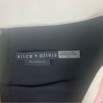 Alice + Olivia size 6 small houndstooth Black White Classic Skirt flare mini sch Photo 3