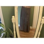 Vintage Sonia Rykiel Paris Gray Lilac Satin Maxi Skirt Size 12 France Purple Photo 8