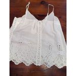Paige  WHITE TANK TOP WITH WITH EMBROIDERY DESIGN SIZE S Photo 2