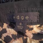Edge sheer black blouse with cheetah print Photo 8