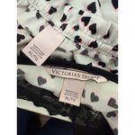 Victoria's Secret Victoria Secret Satin Sleepwear Black Neon Pink Heart Cami Shorts Set XLarge Photo 4