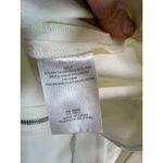 Tibi White Long Sleeve Balloon Sleeve Zipper Back Crepe Blouse Top Size 12 Photo 6