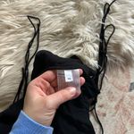 Reformation  Leah Cowl Neck Top In Black Photo 6