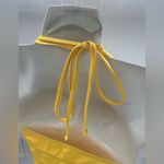 Yonique Halter Tankini Swimsuit Yellow V Photo 5