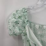 SheIn  Mint Floral Lace Off Shoulder Dainty One Piece Lingerie Bodysuit Medium Photo 5