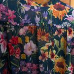 Eshakti  floral button front tunic women’s size Large-14 Photo 7