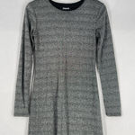 Reformation  Esen Knit Dress in Chrome Sparkle Metallic Long Sleeve Party Dress Photo 0