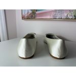 ASOS Ivory Satin Ballet Flats Rhinestone Pearl Buckle Pointed Toe Shoes Size 11 Photo 4