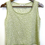 St. John Vintage  Animal Print Knit Tank‎ Green Size P Photo 0