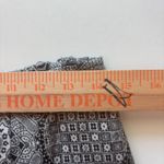 Dress Barn ‎ Maxi Skirt S Gray White Black Fringe Tile Print Rayon Blend Photo 4