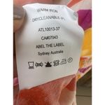 Abel the label  Anthropologie Swish Hi Lo Dress Size X Small Orange Pink Smocking Photo 5