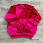 MOTHER Denim Mother red and pink knit sweater size small  Photo 0
