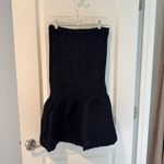 Dries Van Noten NWT  Black Saturn Smocked Cotton Poplin Midi Skirt | L Photo 4