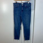Mother The Looker Ankle Fray Jeans in chain of destiny size 31 high rise skinny Blue Photo 1