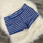 Vineyard Vines Blue & White Striped Linen Shorts Photo 2