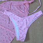 SheIn B5 New Women’s Sexy  3Pc Cheeky Bikini Swimsuit Sarong Set Size Large Photo 1