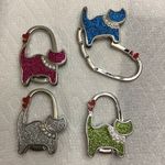 None Foldable Table Hooks Two Hearts Cat Shape Handbag Decorating Photo 2