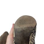 Free People  Cecile Snake Leather Block Heel Boho Western Womens 37 US 6.5-7 Photo 7