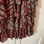 Ulla Johnson Margot Skirt Canyon Size 0 Tiered Brick Sea Green Midi Maxi Skirt Photo 13