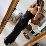 House Of CB New  PERSEPHONE Black satin Strapless Dress Size S Photo 4