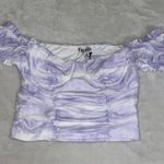 Tic Toc Lavender Tie Dye Crop Top Photo 0