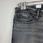 Good American Good Classic Low Waist Fray Black Gray Ankle Jeans womens 20 new Photo 3