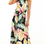 Veronica M ππ Smocked Waist Halter Maxi Dress Floral Photo 0