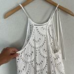 Free People Intimately White Eyelet Lace Halter Top Swing Festival Sheer Boho Photo 7