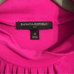 Banana Republic hot pink sleeveless mock neck blouse tank shirt | Work Office Photo 2