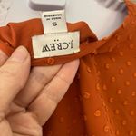 J.Crew  Women's V-Neck Rust Layered part Sheer Polka Dot Blouse S Photo 3