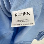 Free People  x RUMER‎ Camille Mini Dress Blue Small NWT Photo 7