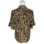MISA Los Angeles  Louise Leopard Print Top Animal Print Blouse Size Small Photo 6