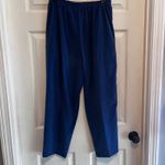 Alfred Dunner  Blue Elastic Waist Pull On Casual Dress Pants Trousers 12 Soft Photo 4