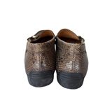 Mephisto Natala Reptile Embossed Horse Bit Loafers‎ Size 7.5 Dark Oak Boa Snake Brown Photo 6