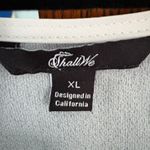 Oversized Dandelion Graphic Tunic XL, Boho Neutral Flowy Blouse Gray Photo 5