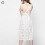 Maje White Lace Crochet Midi Dress Coastal Cowgirl Wedding Yacht Wife Boho Bride Photo 14