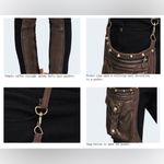 Devil’s Fashion Pants Blade Steampunk Pants with Decorative Thigh Holster Black Size M Photo 6