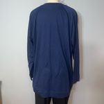 Isaac Mizrahi New  Blue Soft Stretch Long Sleeve top tee shirt woman’s XL Photo 1