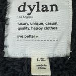 Dylan  Anthropologie Cozy Sherpa Fleece Open Front Hooded Cardigan Duster Sz L/XL Photo 1