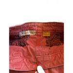 Anthropologie Pilcro/ Letterpress Button Coral Chino Skirt 0 Orange Size M Photo 3