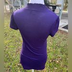 Voice vintage purple knit babydoll top with ruched faux shrug. Size L. Size L Photo 4