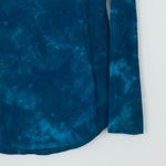 Earth Yoga Teal Blue Tie Dye Lace Long Sleeve Top Womens Size M Sustainable Size M Photo 2
